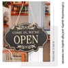 Luckious Open and Closed Sign - Double Sided Reversible "Come