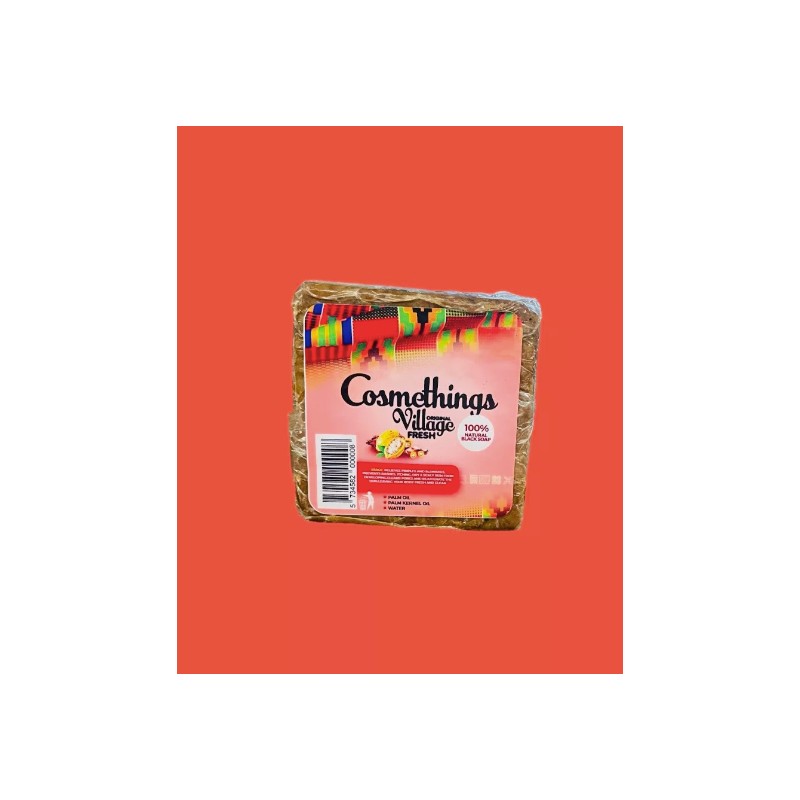 Cosmethings Original Village Fresh Black Soap 1 Pound 3,Oz