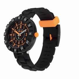 Flik Flak Boys Analogue Quartz Watch with Plastic Strap FCSP093, black, Sporty