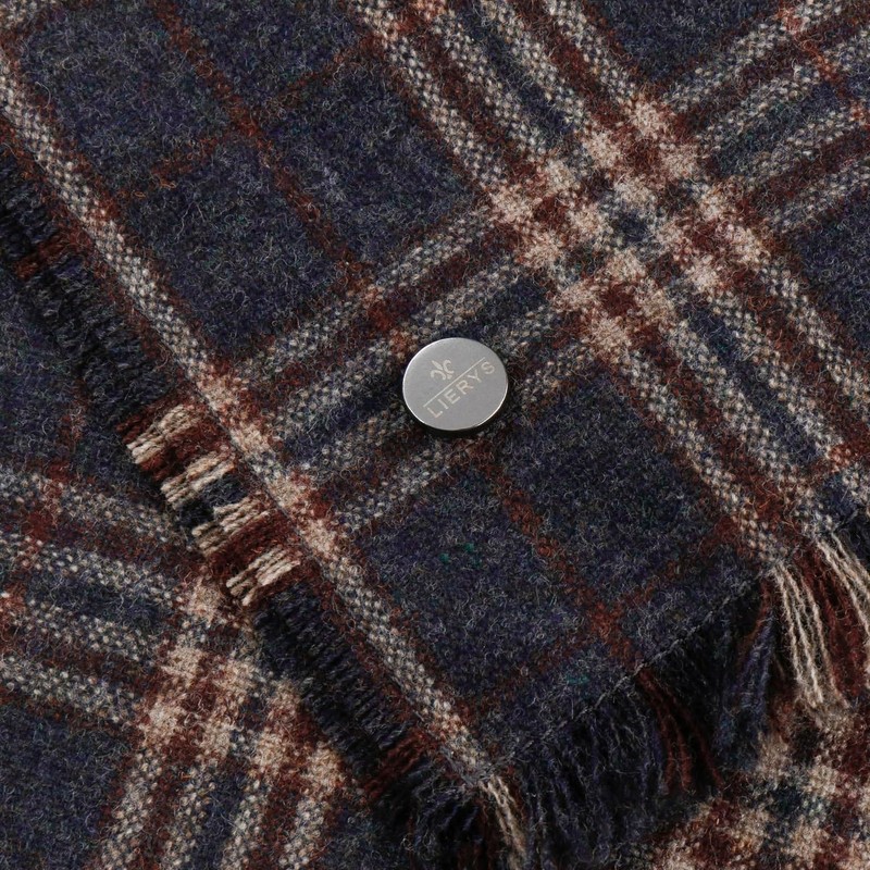 LIERYS Dancosta Wool Scarf - Checked - Virgin Wool Cashmere
