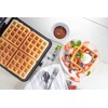 CucinaPro Four Square Belgian Waffle Maker, Extra Large Stainless Steel