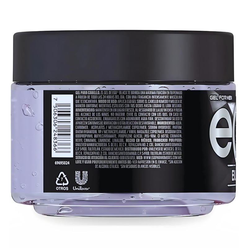 Gel eGo Black, 450 ML Gel Exclusively Made for Men