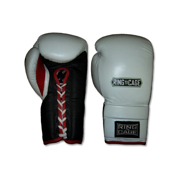 Ring to Cage Deluxe MiM-Foam Sparring Gloves - Lace-up for Muay Thai, MMA, Kickboxing, Boxing (20oz)