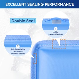 APEXUP Gel Ice Packs for Injuries Reusable, Flexible Double Sided Cold Packs for Injuries, Ice Pack for Knee, Shoulder, Back, Hip, Leg, Arm (Blue, S, 1PK)