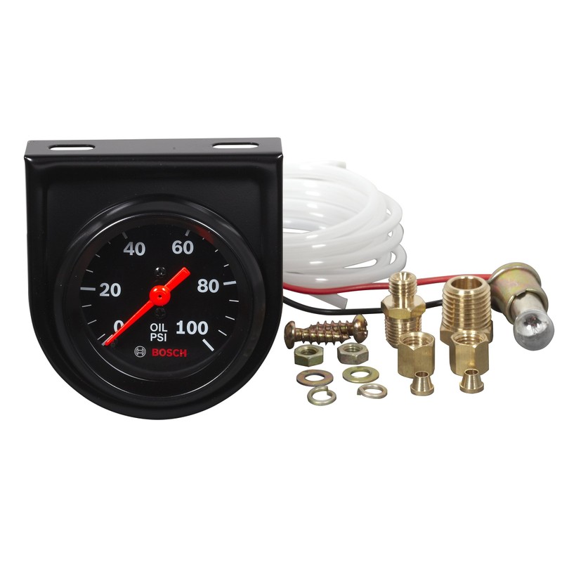 Bosch SP0F000052 Style Line 2" Mechanical Oil Pressure Gauge (Black