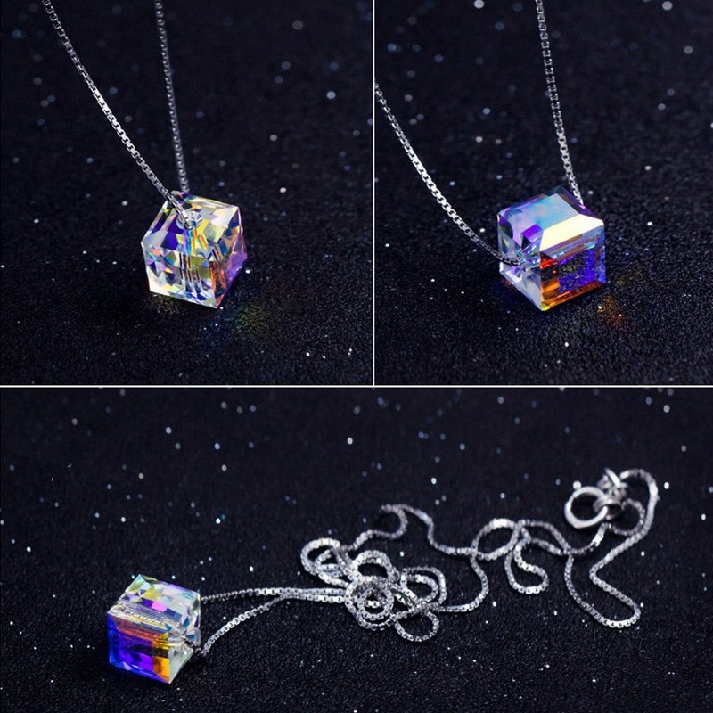 K.L.Y Women's Necklace, Austrian Crystal, 925 Silver, Pendant Necklace, Lover,