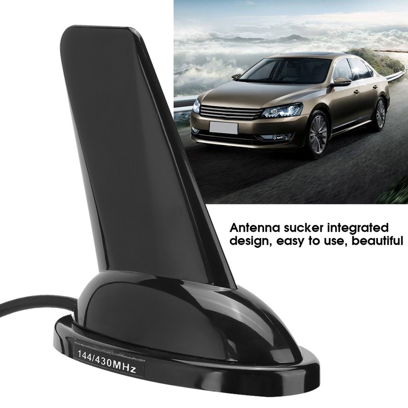 M Connector Antenna UV DualBand Shark Fin High Gain Suction