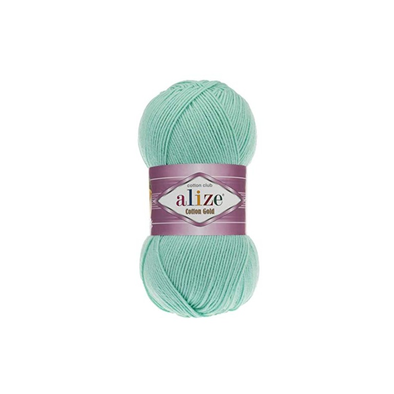 55% Cotton 45% Acrylic Alize Cotton Gold Yarn 1 Skein/Ball