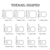 48pcs Short Press On Nails Square & Press On Toenails