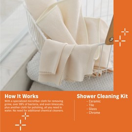 E-CLOTH Shower Cleaning Kit - 2 Cloths
