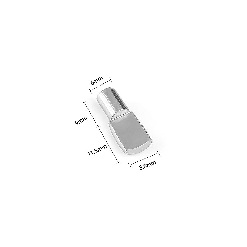 6mm Shelf Pegs,Fit 6mm Diameter Hole Cabinet Spoon Shape Support