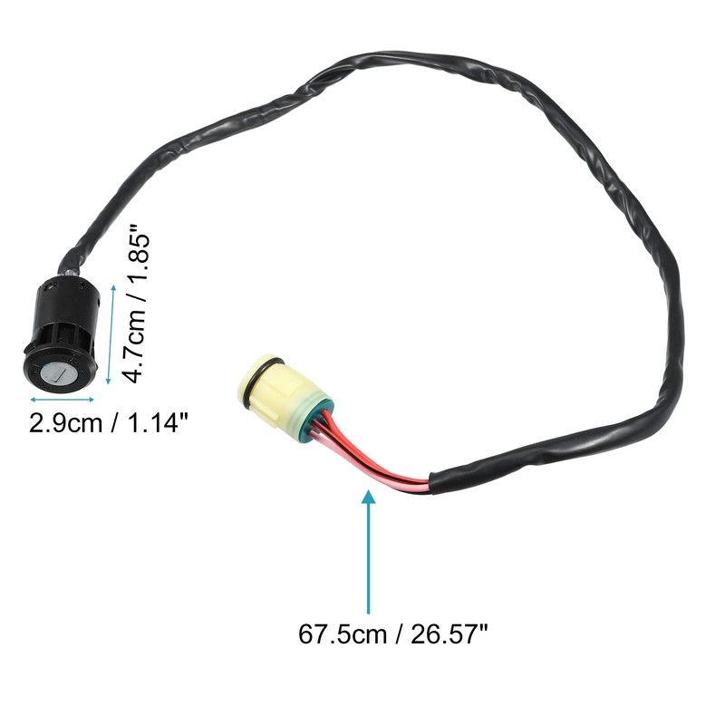X AUTOHAUX 1 Set Motorcycles Ignition Key Switch for Honda