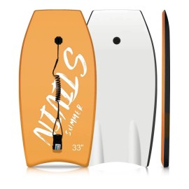 STIVIN Bodyboards 41in Lightweight Body Boards with Coiled Leash