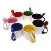 Imaq 10 Tazas Con Interior, Asa Y Cuchara De Color 11 Onzas