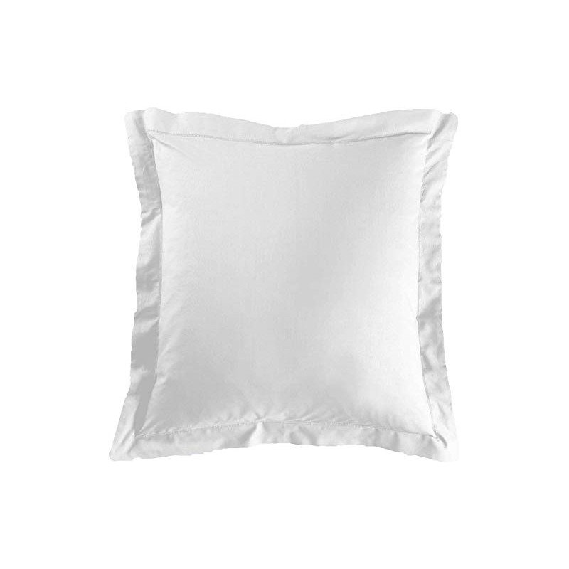 2 x 100% Cotton Pillowcases 63 x 63 cm White