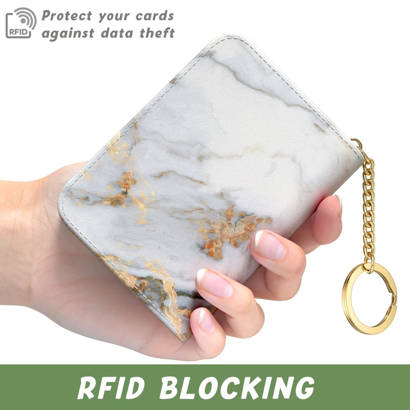 Credit Card Holder for Women, Small RFID Wallet Slim Leather