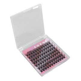 D Extension Eyelashes, D Lash Extensions 14mm 84 Clusters Dense Skin Friendly for Makeup Use