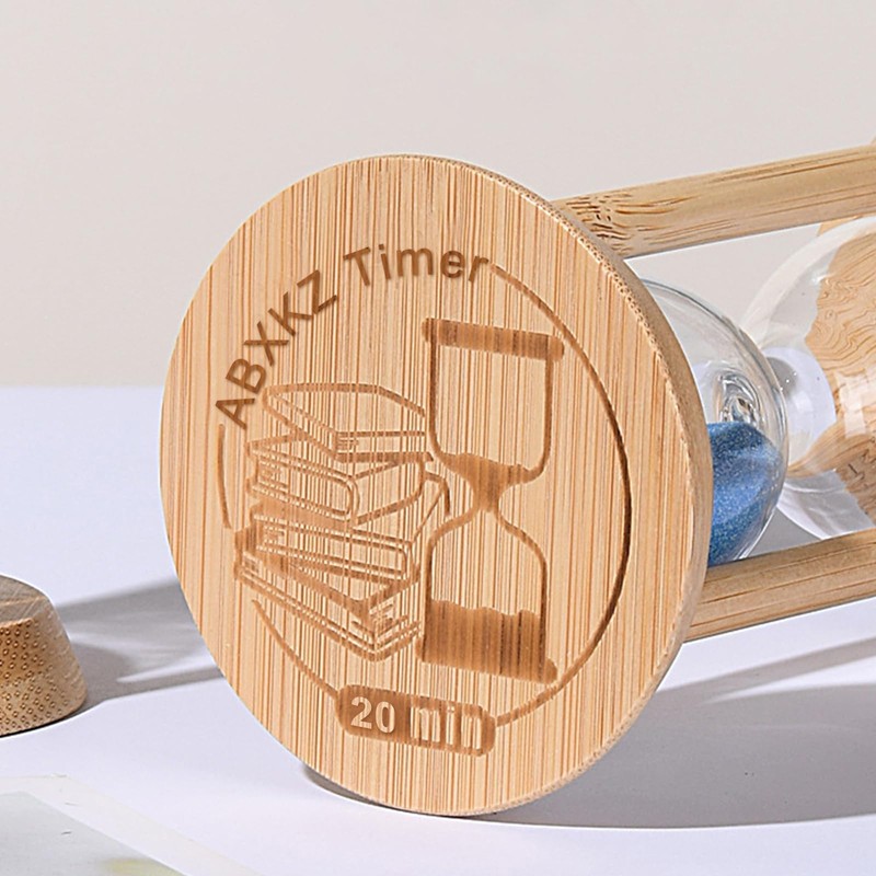 Hourglass 20 Minute,Wood Sand Timer,20 Min Sandglass Timer,Sand Watch for