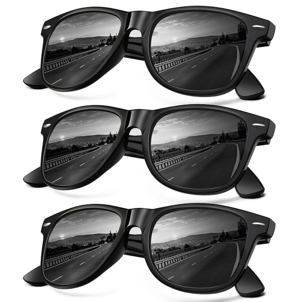 KALIYADI Unisex Polarized Sunglasses Stylish Sun Glasses for Men and Women Color Mirror Lens Multi Pack Options