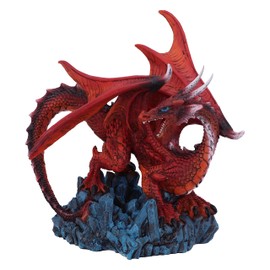 Nemesis Now Crimson Guard Dragon Figurine 16.5cm, Red, U5543T1