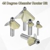 sourcing map 45 Degree Chamfer Router Bit 1/2 Inch Shank