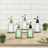 SheeChung Clear Glass Soap Dispenser, 12 Oz Liquid Hand Soap