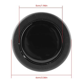 Ejoyous Steering Wheel Horn Button, Universal Modified Car Steering Wheel Horn Button Replacement, Car Modification Accessories 6cm/2.36in Diameter