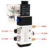 Heschen Electric Pneumatic Solenoid Valve, 4V210-08, 12VDC, PT1/4 5-Way 2
