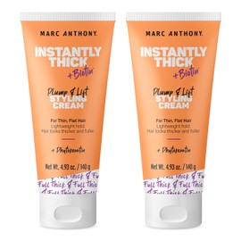 Marc Anthony Instantly Thick Biotin Styling Cream Set - Biotin & Vitamin E Hair Thickening Cream to Make Hair Thick & Full - Volumizing Lightweight Thickening Hair Product for Fine, Dry Dull Hair