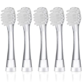 Cabezales de cepillo de dientes para bebés compatibles con los cepillos de dientes eléctricos sónicos BabyHandy/Toddler de Papablic, compatibles con Brush-Baby BabySonic/Seago SG902/SG602,