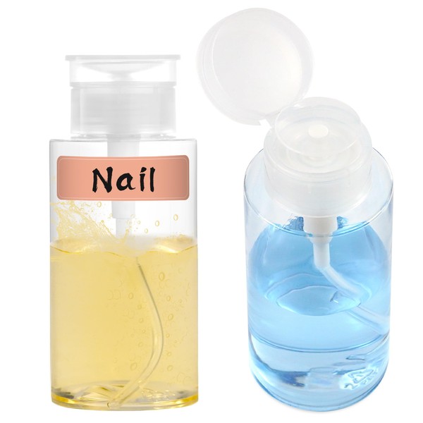 Eomhept 6.7oz/200ml Push Down Pump Dispenser, Alcohol Pump Dispenser Bottle,
