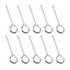 Vkinman 10Pcs 1/8 inch Allen Wrench Keychain Standard Hex Dogging