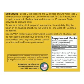 Speedyvite Té Herbal Orgánico Para Riñón Y Vejiga 4oz