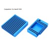 Blue Aluminum Alloy Mini Router Shell Case with Cooling Fan