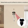 NIYATA Pack of 2 Sword Wall Mount Acrylic Black Sword