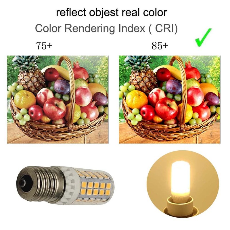 WELESHEI E17 Led Bulb Microwave Oven Light Equivalent 60w Incandescent