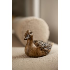 6.10" Decorative Wood Duck Figurine - Handcrafted Bird Art, Perfect Gift for Collectors and Rustic Home Decor, Detailed Duck Statuette, Nat Geo Decor Birdduck, Wooden Duck Decor