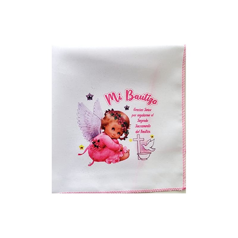 Recuerdos para Mi Bautizo para Nina 12 Servilletas de Tela