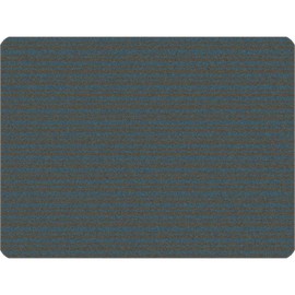 Carpets for Kids 2053 KIDSoft Subtle Stripes Tonal Solid Decorative Rug 3ft x 4ft Rectangle Gray and Blue