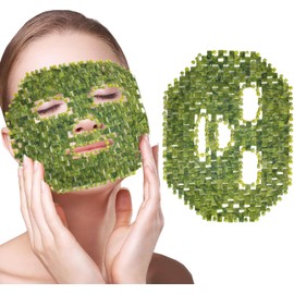 Mascarilla de jade mascarilla natural para ojos refrescante para rostro para aliviar la hinchazón masaje facial ojeras y ojos hinchados.