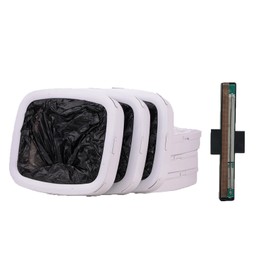 Trash Bags 3.5 Gallon - ELPHECO Self-Bagging Automatic Trash Bag, Small Garbage Bags for Office Bedroom Bathroom Trash Bags, Black 3.5 Gal Trash Can