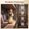 Geyynow 4" Jesus Loves You Figures, Durable Resin for Car