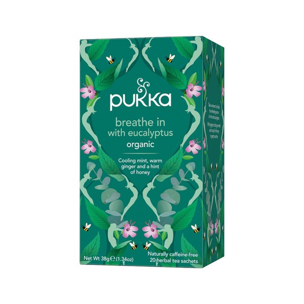 Pukka Breathe In With Eucalyptus 20 Tea Bags
