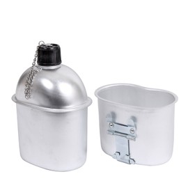 Rothco Aluminum Canteen – Outdoor Camping Survival Essential – 1 Quart Capacity