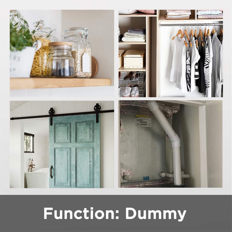 Kwikset Lido Dummy Door Handle, Single Sided Lever for Closets,