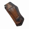 COHOMELARS 5'' Leather Folding Pocket Knife Sheath,Leather Knife Pouch for