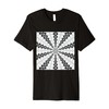 Starlight Speeding Mid-Century Pattern Black On White Premium T-Shirt