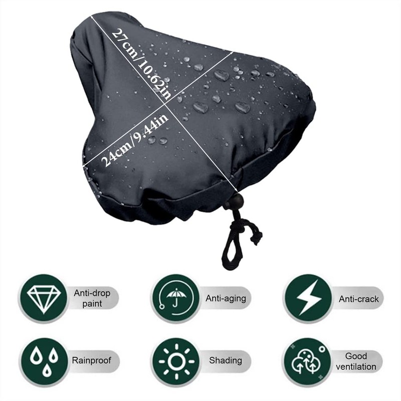 CZlinOduMMX Saddle Protector Waterproof Bicycle Set of 2 Seat Covers