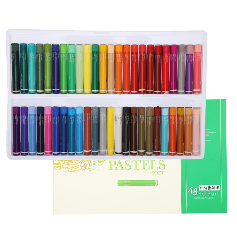 Oil Pastel 48 HeavyColor Crayon Set Washable Children Student Cartoon