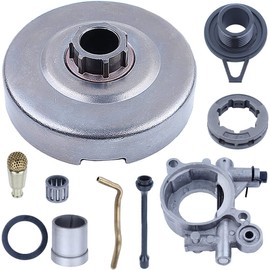 SUUFOO 3/8" Clutch Sprocket Oil Pump Replacement for 365 362 372 371 Chainsaw 503521305 537207807 503426701 501544102 503774301 503230059